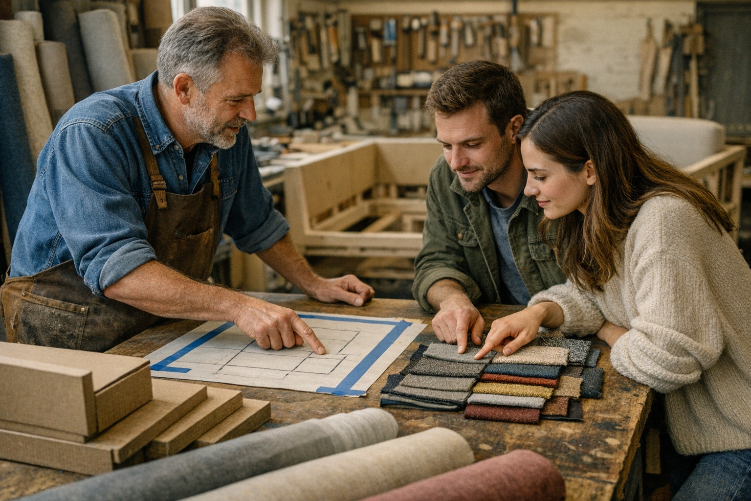 Bank op maat laten maken bij meubelmaker