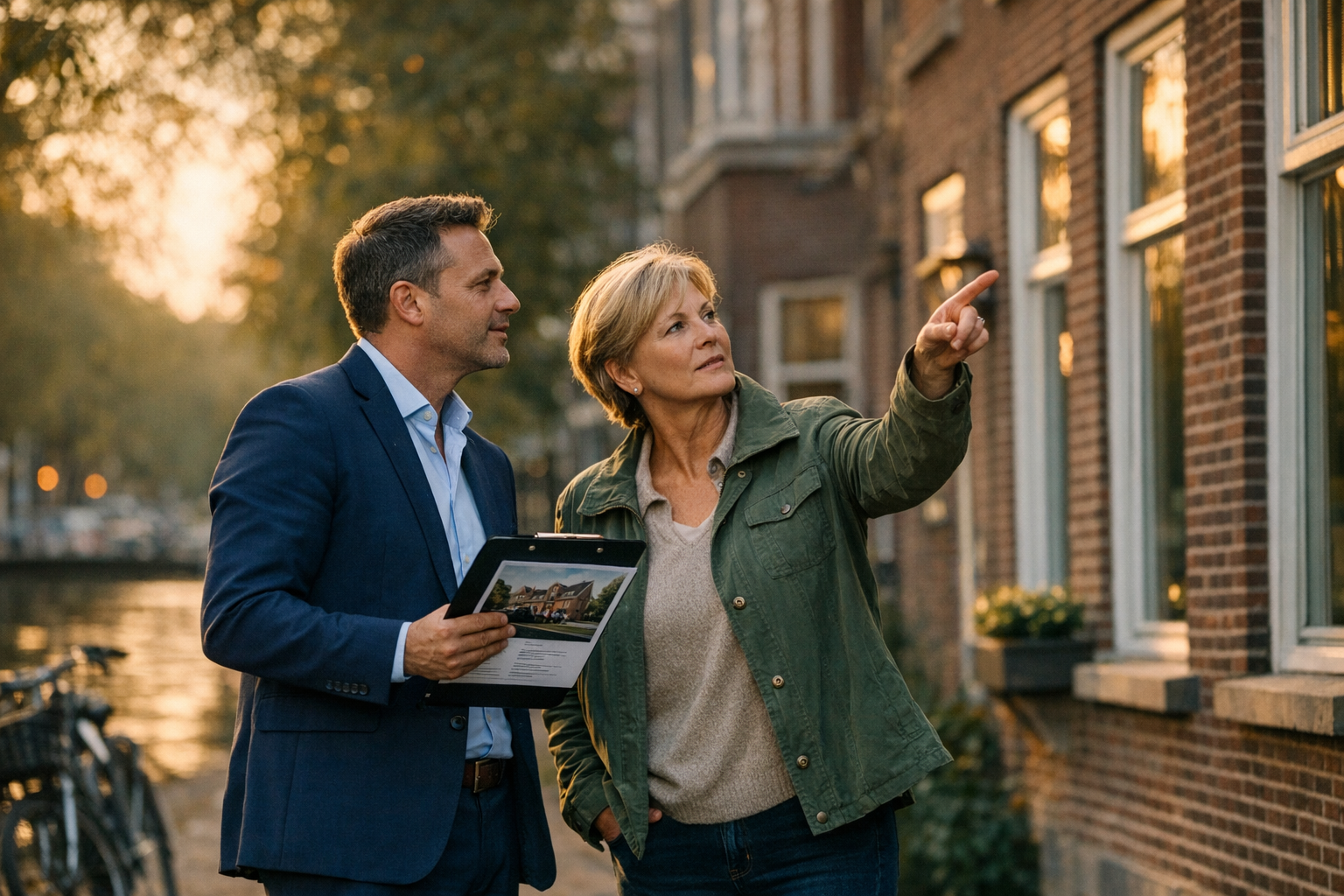 Vragen stellen aan makelaar