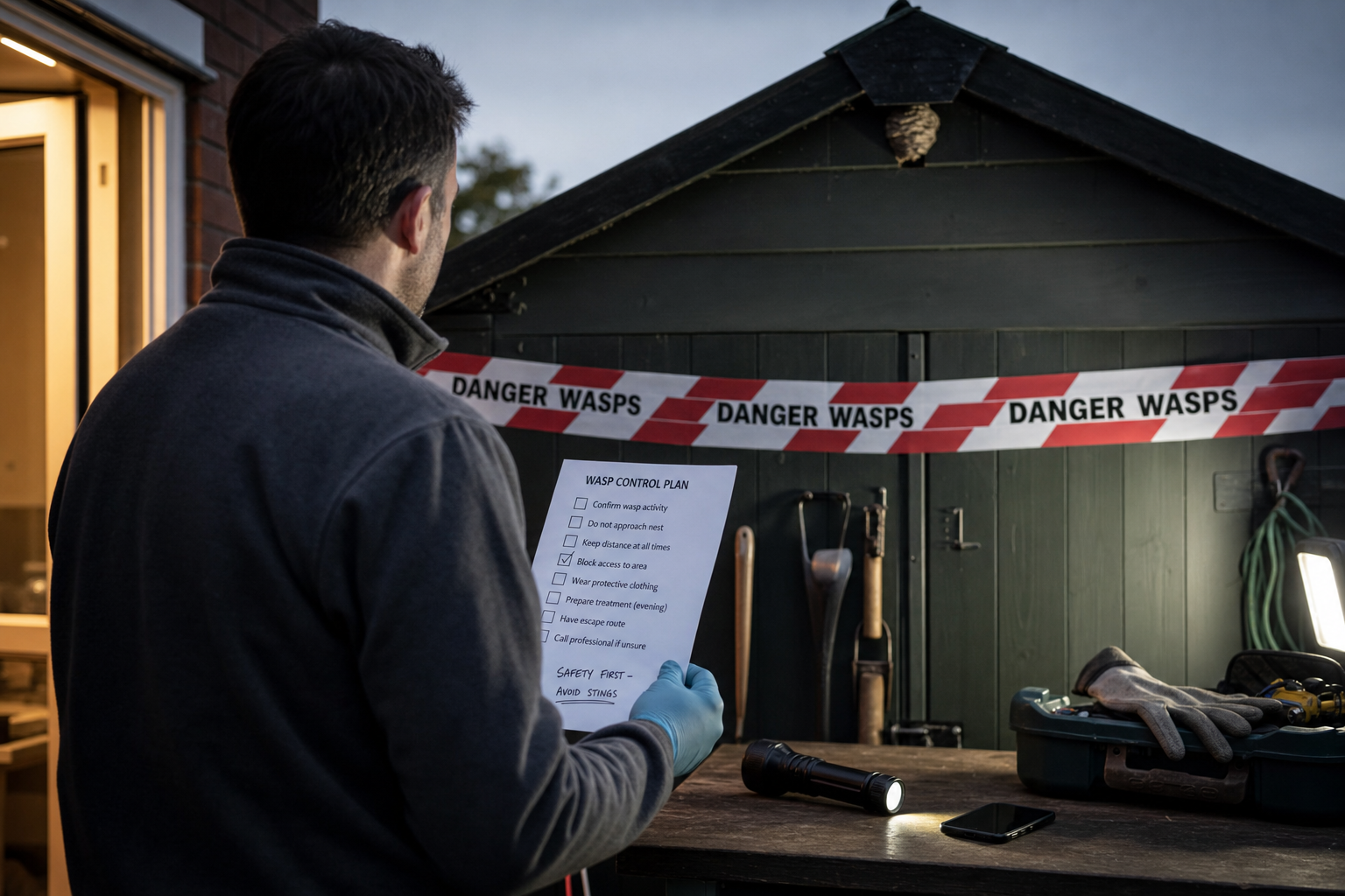Veilig wespen bestrijden