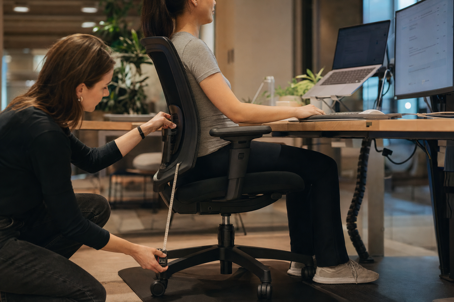 Ergonomische bureauopstelling
