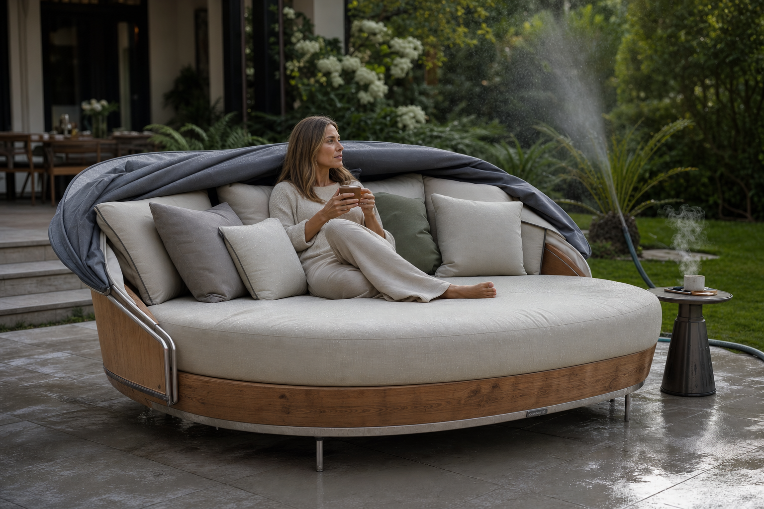 Materialen en weerbestendigheid loungebed