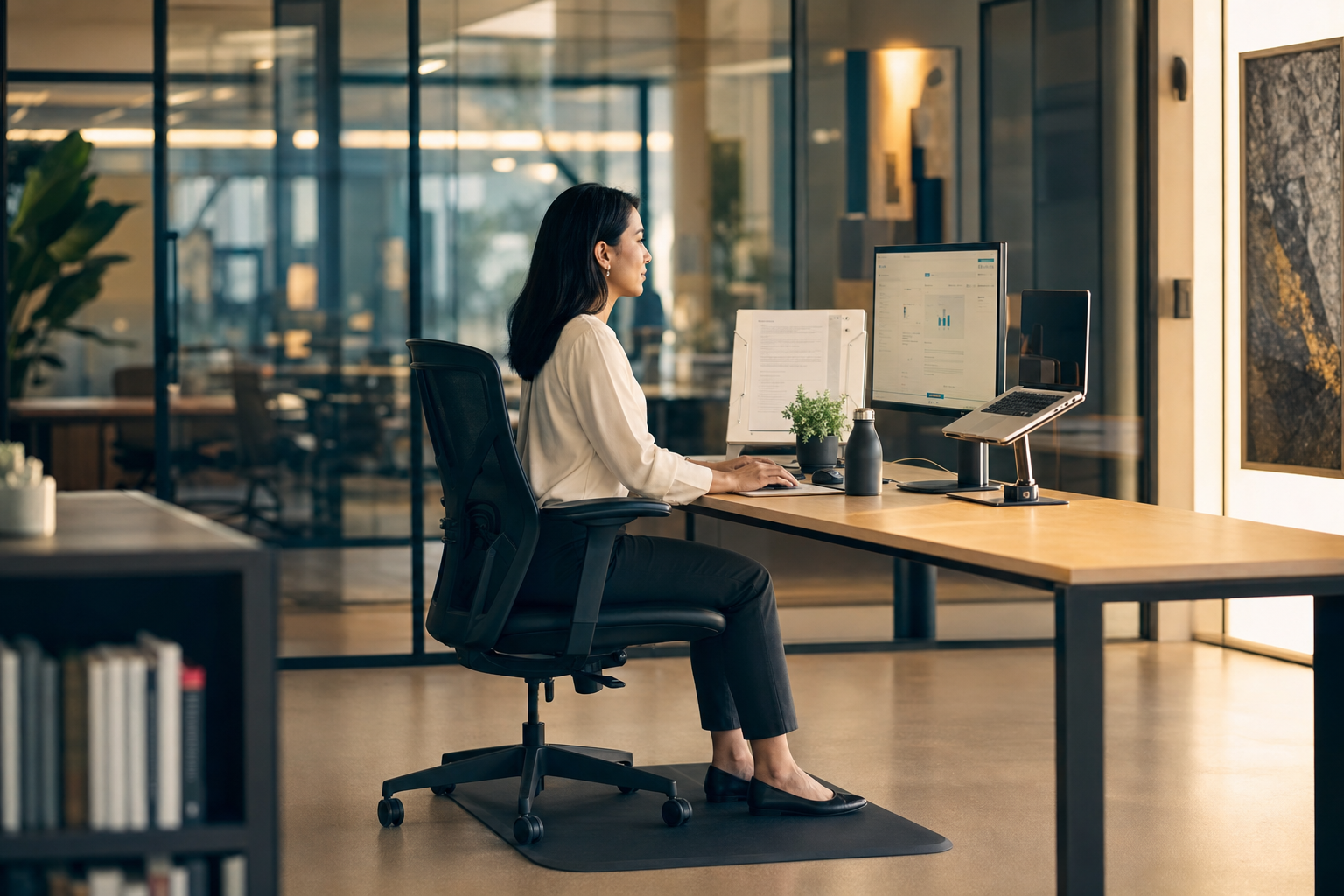 Stijlvolle ergonomische kantoormeubels